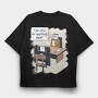 Usb Boss, Tricou Oversize Barbati (Unisex)