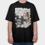 Usb Boss, Tricou Oversize Barbati (Unisex)