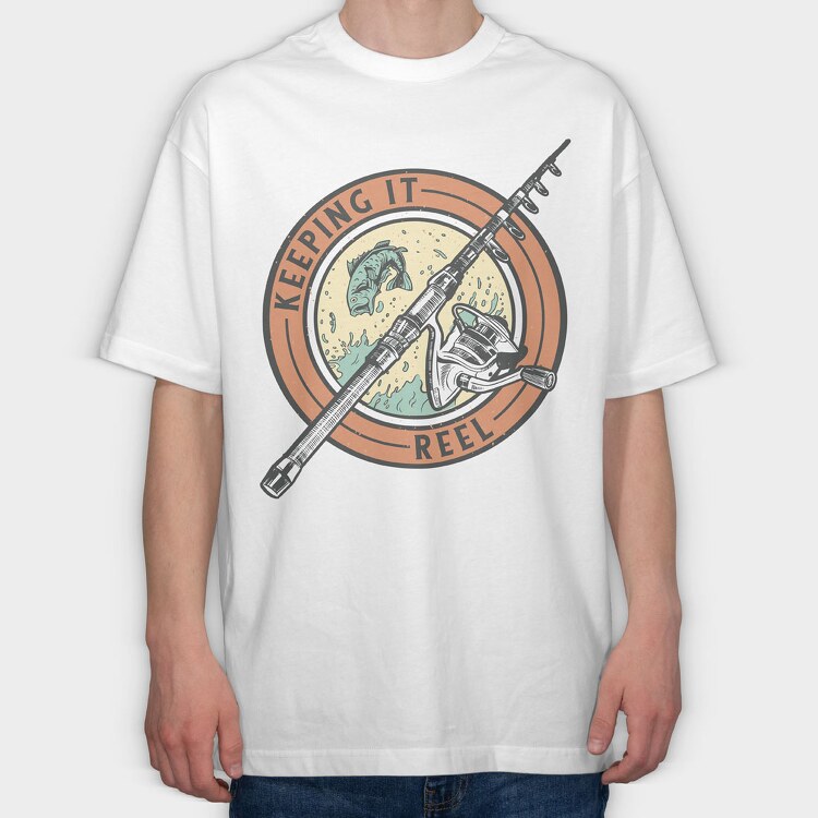 Keeping It Reel, Tricou Oversize Barbati (Unisex)