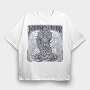 World Serpent Norse Mythology Jormungandr Snake, Tricou Oversize Barbati (Unisex)