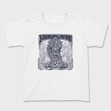 World Serpent Norse Mythology Jormungandr Snake, Tricou Copii