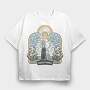 Woman With Suitcase Tote Wanderlust Forever Wander, Tricou Oversize Barbati (Unisex)