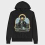 Woman With Suitcase Tote Wanderlust Forever Wander, Hanorac Oversize Barbati (Unisex)