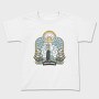 Woman With Suitcase Tote Wanderlust Forever Wander, Tricou Copii