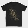 Trumpet Instrument Musical Notes Trompete, Tricou Barbati (Unisex)