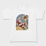 Tropical Santa Claus At The Beach Beachy Claus, Tricou Copii