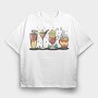 Tropical Drinks And Cocktails Christmas, Tricou Oversize Barbati (Unisex)