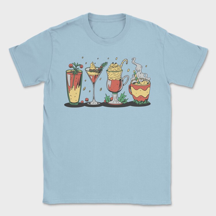 Tropical Drinks And Cocktails Christmas, Tricou Barbati (Unisex)