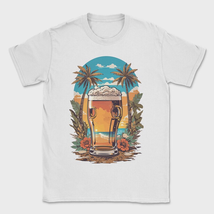 Tropical Beer Beach, Tricou Barbati (Unisex)