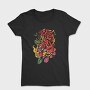 Traditional Japanese Tiger Floral, Tricou Femei