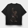 Bigfoot Electric Guitar, Tricou Oversize Barbati (Unisex)