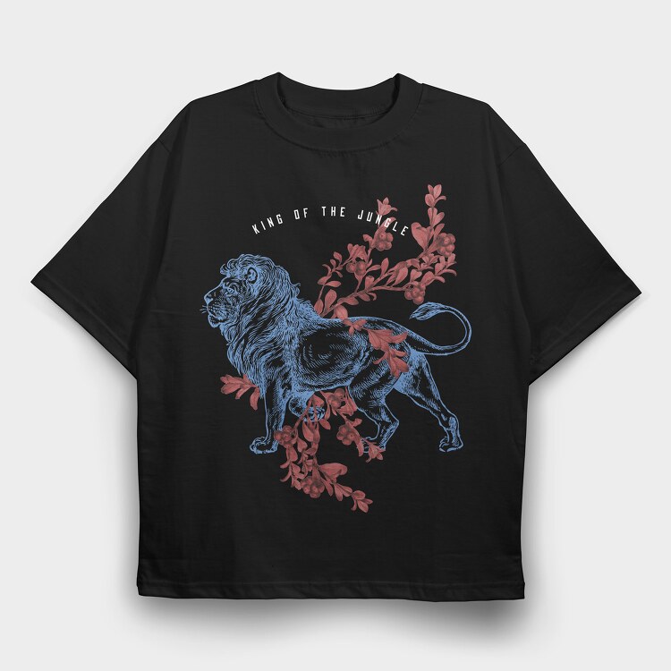 King of the Jungle, Tricou Oversize Barbati (Unisex)