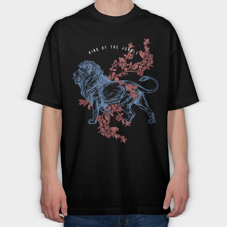 King of the Jungle, Tricou Oversize Barbati (Unisex)