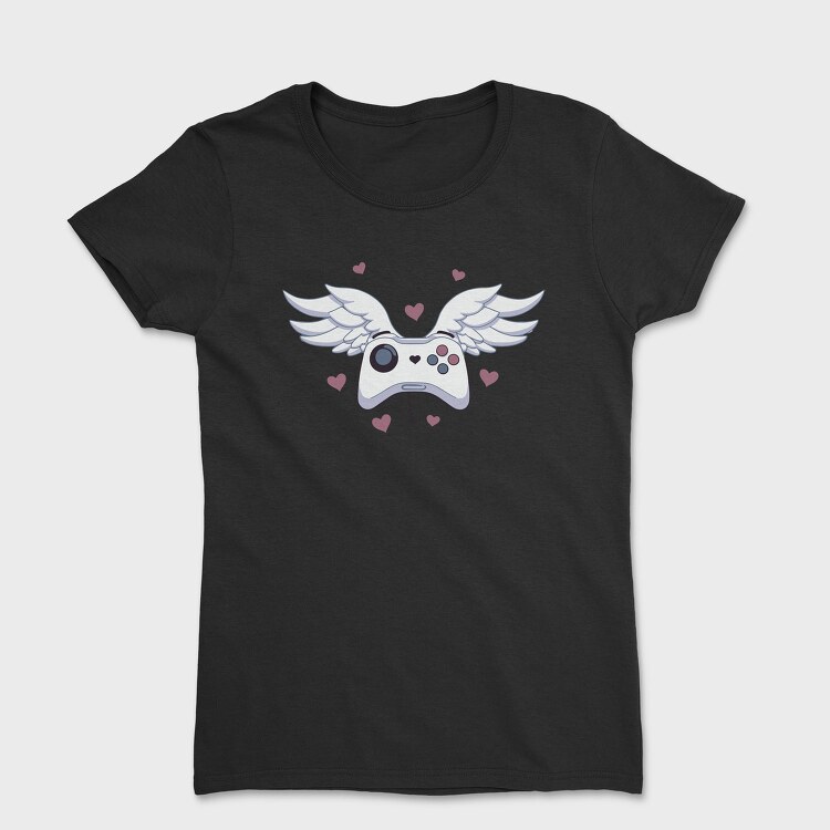 Game Controller With Wings Joystick, Tricou Femei