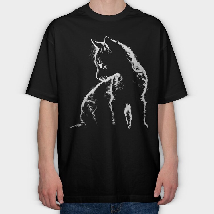 Kitten, Tricou Oversize Barbati (Unisex)