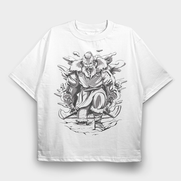 Viking Axes, Tricou Oversize Barbati (Unisex)
