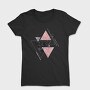 Triangles Geometric Throw Pillow Abstract 01, Tricou Femei