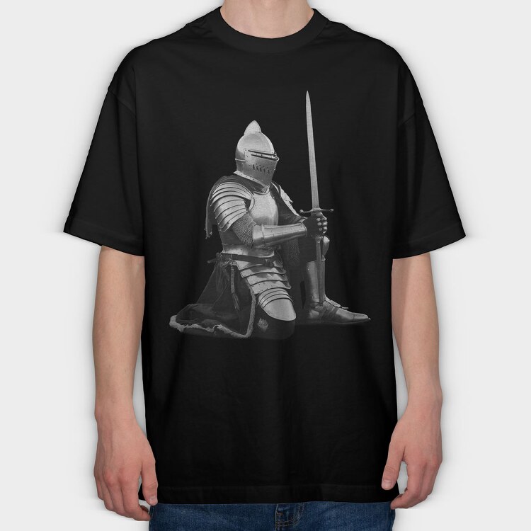 Knight, Tricou Oversize Barbati (Unisex)