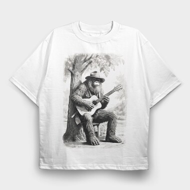 Sasquatch, Tricou Oversize Barbati (Unisex)