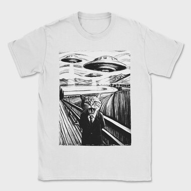 Scared Cat Ufo, Tricou Barbati (Unisex)