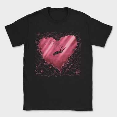 Scuba Heart, Tricou Barbati (Unisex)