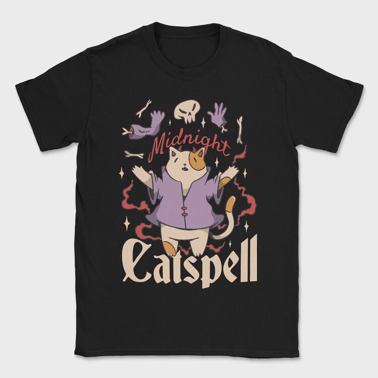 Satanic Cat Animal Magic Ritual Cute Goth 01, Tricou Barbati (Unisex)