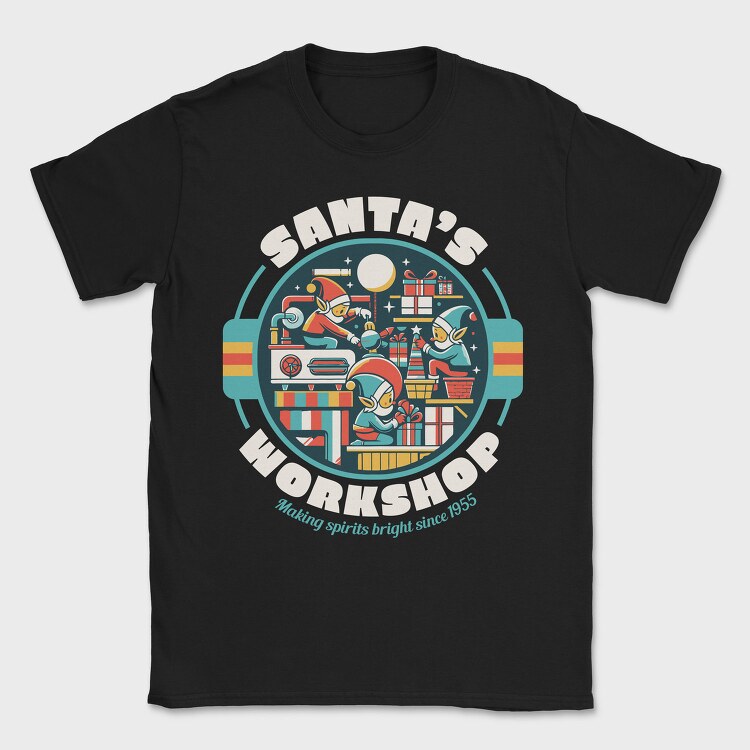 Santa S Workshop, Tricou Barbati (Unisex)