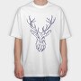 Tree Deer Branches, Tricou Oversize Barbati (Unisex)