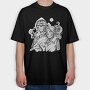 Couple Skeleton Costume, Tricou Oversize Barbati (Unisex)