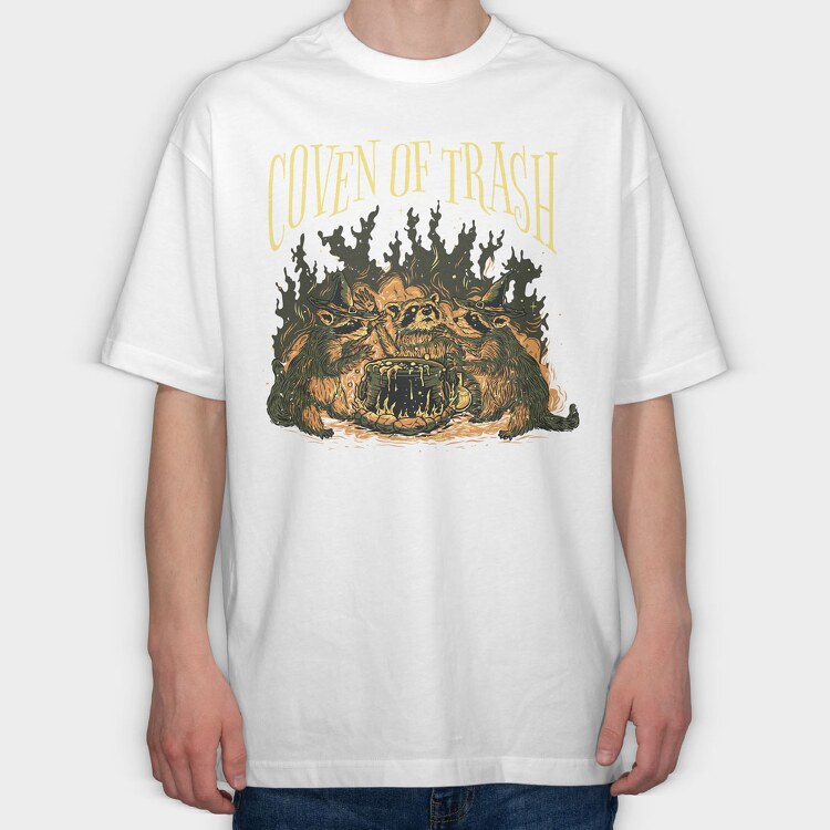 Coven of Trash, Tricou Oversize Barbati (Unisex)