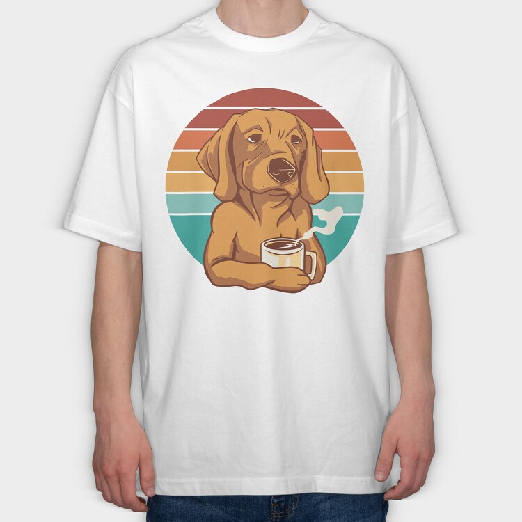 Labrador Coffee, Tricou Oversize Barbati (Unisex)