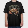 Sarcastic Crab Smoking, Tricou Oversize Barbati (Unisex)