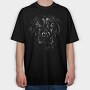 Labrador Retriever Monochrome 2, Tricou Oversize Barbati (Unisex)