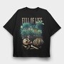 Skeleton Life Plants, Tricou Oversize Barbati (Unisex)