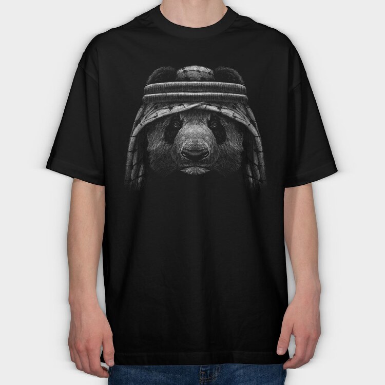 Panda Keffiyeh, Tricou Oversize Barbati (Unisex)