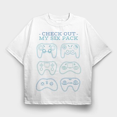 Six Pack Joystick, Tricou Oversize Barbati (Unisex)