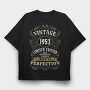 Vintage Label, Tricou Oversize Barbati (Unisex)