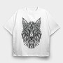 Tribal Fox 001, Tricou Oversize Barbati (Unisex)