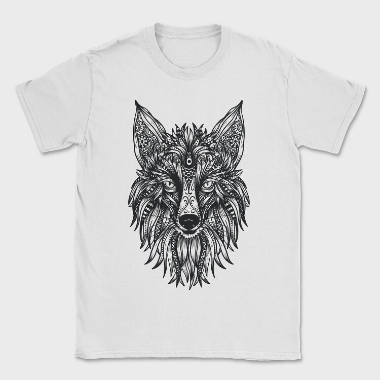 Tribal Fox 001, Tricou Barbati (Unisex)