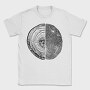 Tree Rings And Finger Print Digital, Tricou Barbati (Unisex)