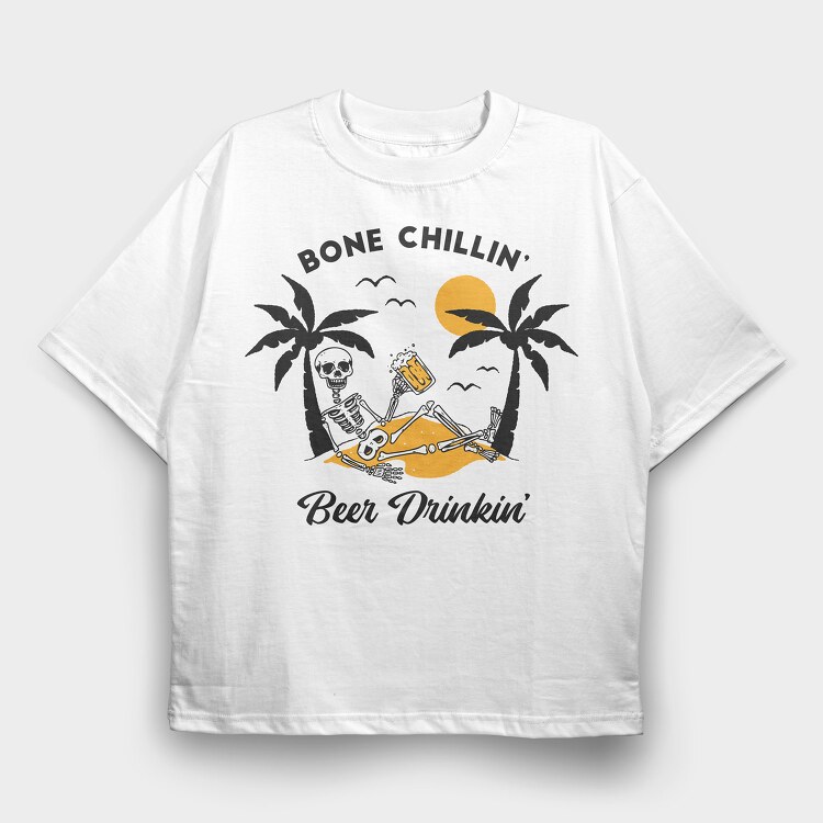 Bone Chillin, Tricou Oversize Barbati (Unisex)