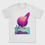 Saturn Planet Vaporwave Explore, Tricou Barbati (Unisex)