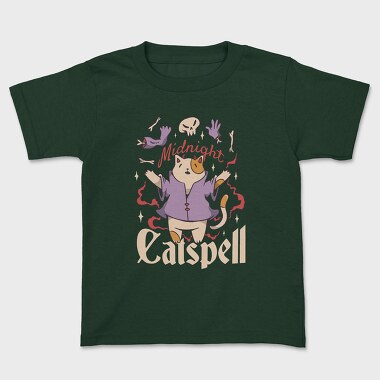 Satanic Cat Animal Magic Ritual Cute Goth 01, Tricou Copii