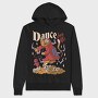 Satanic Cat Animal In Hell Cute Goth 07, Hanorac Oversize Barbati (Unisex)