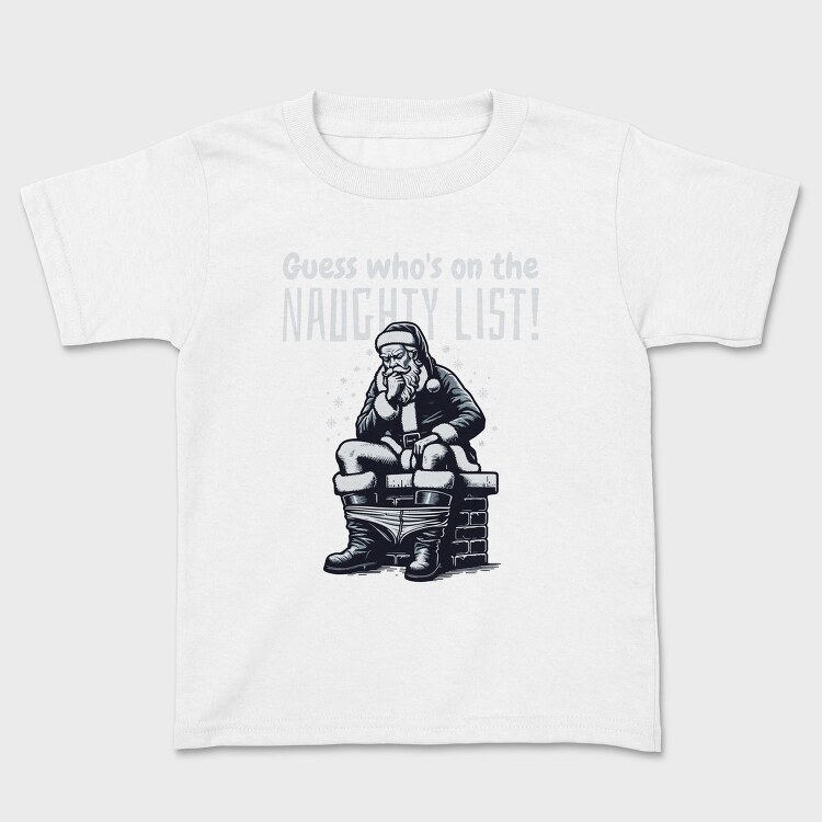 Santa Naughty List, Tricou Copii