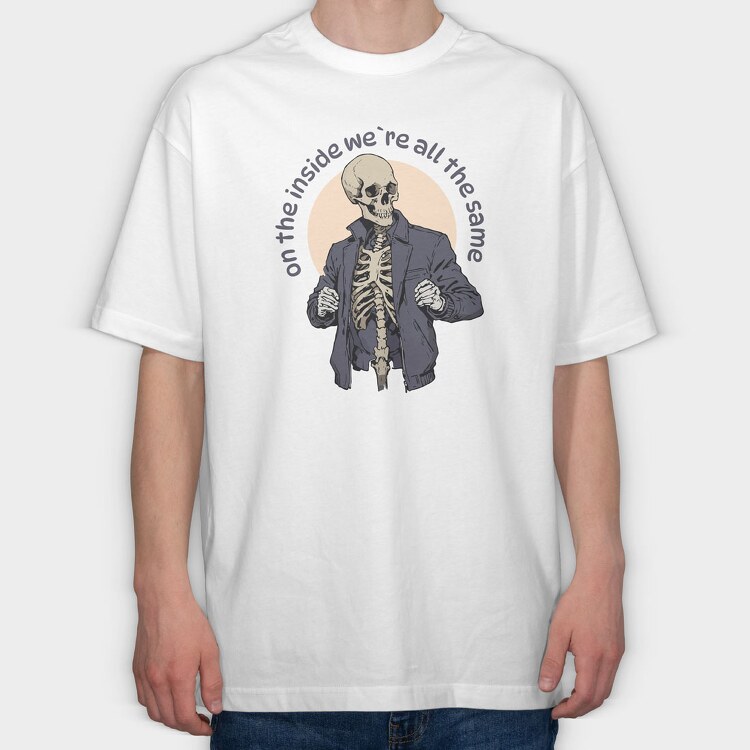 Skelletonj Acket, Tricou Oversize Barbati (Unisex)