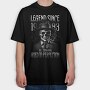 Skull Aged Monochrome, Tricou Oversize Barbati (Unisex)