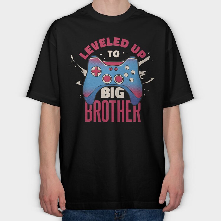 Leveled Up, Tricou Oversize Barbati (Unisex)
