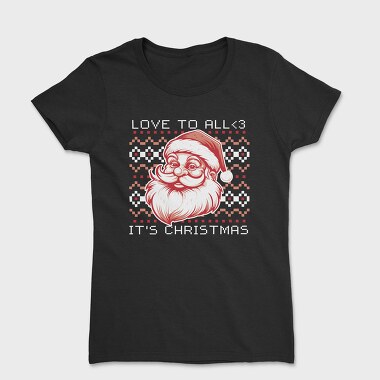 Santa Claus Throw Pillow, Tricou Femei