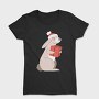 Santa Bunny Gift, Tricou Femei